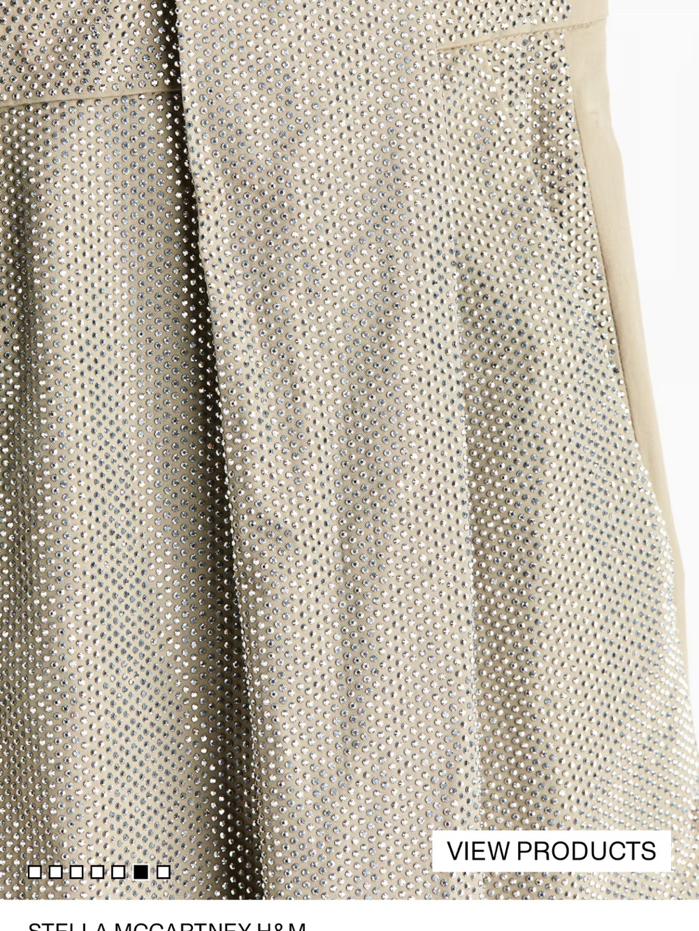 Stella McCartney Sparkle Embellished Barrel Leg Pants - Picture 3 of 5